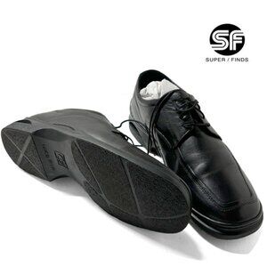 COLE HAAN NIKE AIR Men's Black Lace Up Moc Toe Dress Shoes 10 M